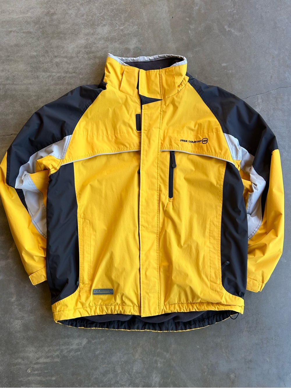 Free Country Yellow and Black Men's Raincoat